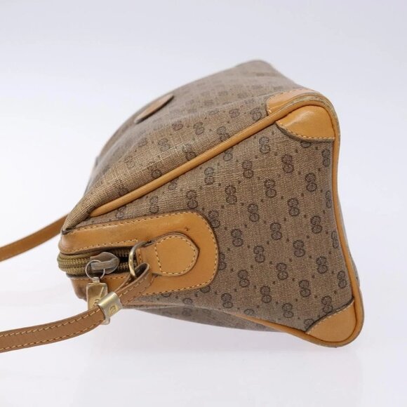 GUCCI Micro GG Supreme Shoulder Bag PVC Beige Gold - Picture 4 of 16